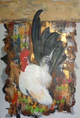 Rent art Tampa -Rooster 5