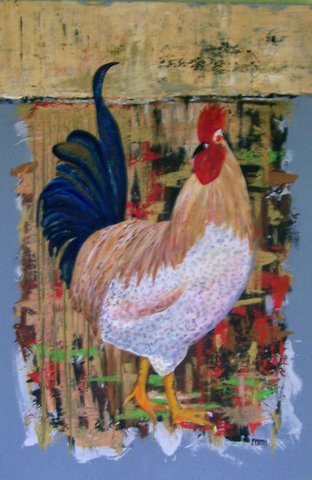 Rent art in Tampa - Rooster #5