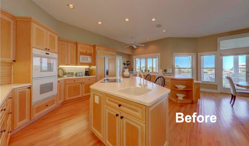 Before and after staging examples