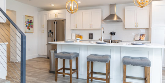 Modern white kitchen designed by Home Frosting – Tampa Interior Design Studio