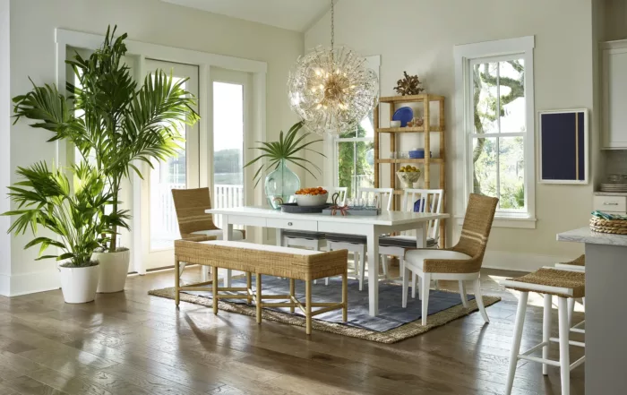 Dining room setting inside of a Florida home