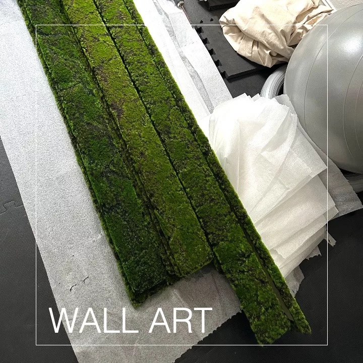 Wall art with green